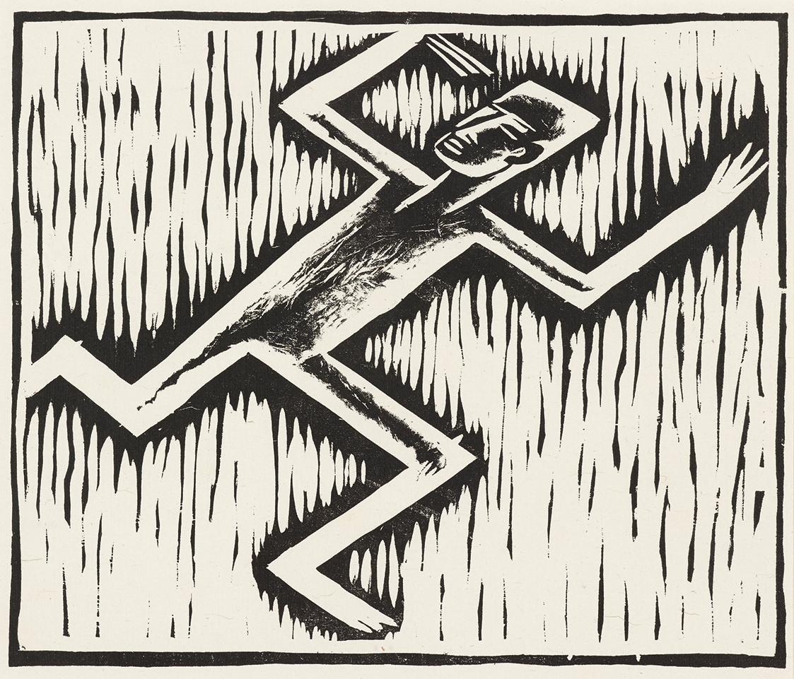 Otakar Kubín, Menschliches Elend, 1914, 18 × 21 cm, Dauerleihgabe Sammlung Rotter, Belvedere, W…
