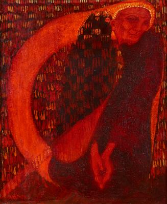 Josef Váchal, Gebet, 1905/1909, Öl auf Faserkarton, 35 × 30 cm, Dauerleihgabe Sammlung Rotter, …