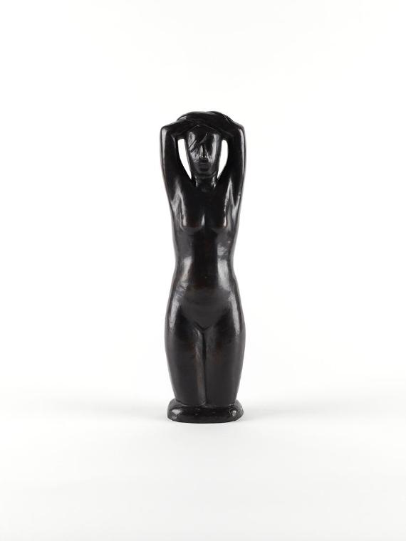 Otto Gutfreund, Weiblicher Akt, 1929, Bronze, 42 × 12 × 8 cm, Dauerleihgabe Sammlung Rotter, Be…