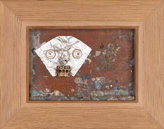 František  Hudeček, Selbstporträt, 1930/1939, Collage, Assemblage, 19 × 28,5 cm, Dauerleihgabe …