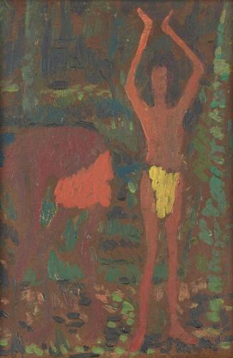 Otakar Nejedlý, Erinnerungen an eine andere Welt, um 1910, Öl auf Papier auf Holz, 20 × 14,5 cm…