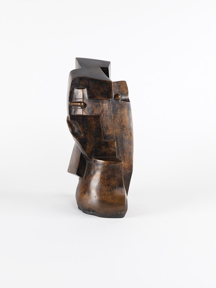 Otto Gutfreund, Kopf II, 1919, Bronze, 37 × 16 × 26 cm, Dauerleihgabe Sammlung Rotter, Belveder ...