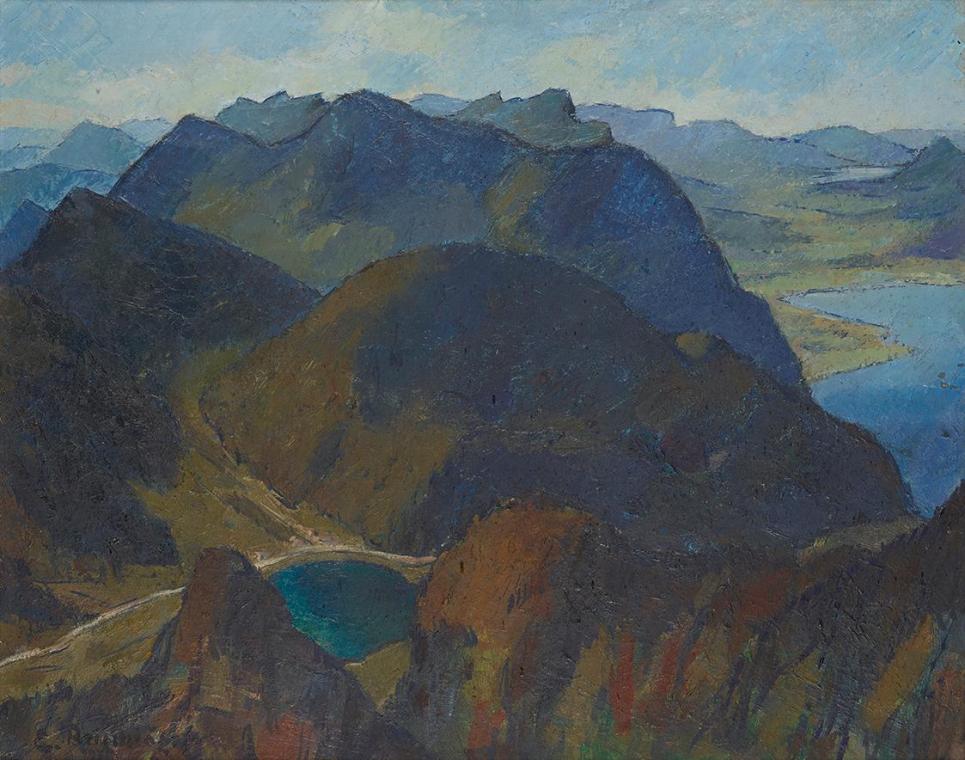 Emil Beischläger, Mondsee, 1939, Öl auf Leinwand, 54 x 68 cm, Dauerleihgabe des Bundesministeri…