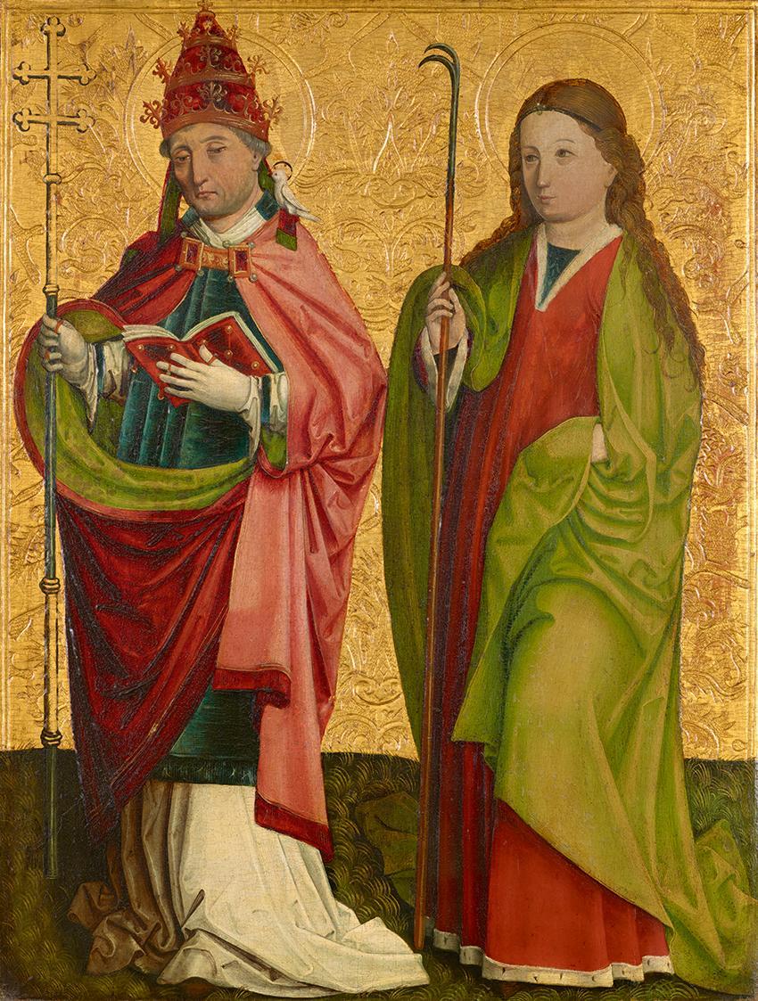 Meister von Grossgmain (Werkstatt), Rechter Flügel des sog. Pretschlaipfer-Triptychons: Hll. Gr…