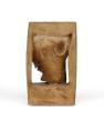 Kurt Hüpfner, Bildnis, 1976, Gips, patiniert mit Öl, 28,5 × 16 × 10 cm, Schenkung aus Privatbes…