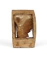 Kurt Hüpfner, Bildnis, 1976, Gips, patiniert mit Öl, 28,5 × 16 × 10 cm, Schenkung aus Privatbes…