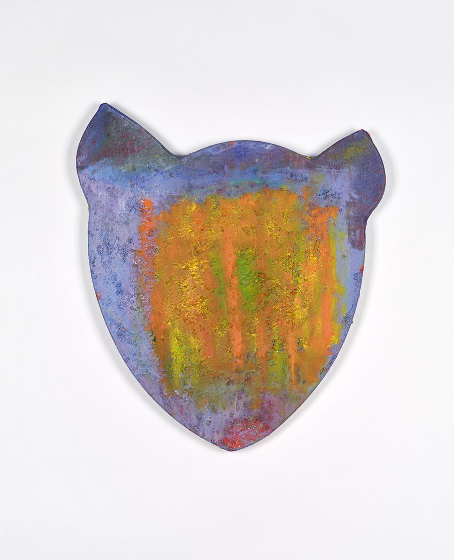 Franz Amann, No. 3, 2014, Öl, Sägemehl und Leim auf Leinwand, 88 × 74 × 5,5 cm, Belvedere, Wien…