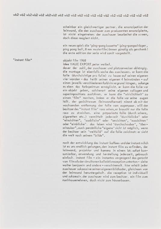 Friedrich Achleitner, mini art, 1968, Papier, Blattmaße: 30 × 21 cm, Belvedere, Wien, Inv.-Nr. …