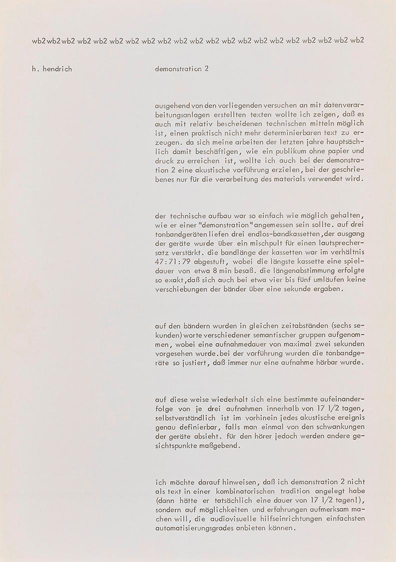 Hermann J. Hendrich, demonstration 2, 1968, Papier, Blattmaße: 30 × 21 cm, Belvedere, Wien, Inv ...