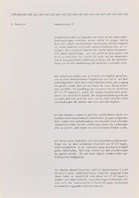 Hermann J. Hendrich, demonstration 2, 1968, Papier, Blattmaße: 30 × 21 cm, Belvedere, Wien, Inv…