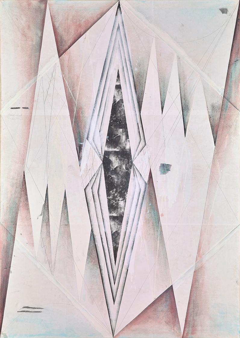 Tillman Kaiser, Vogel, 2008, Eitempera und Siebdruck auf Leinwand, 190 × 135 × 2 cm, Ankauf aus…