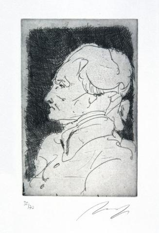 Alfred Hrdlicka, Robespierre als Abgeordneter 1789 (aus dem Zyklus "Die Französische Revolution ...