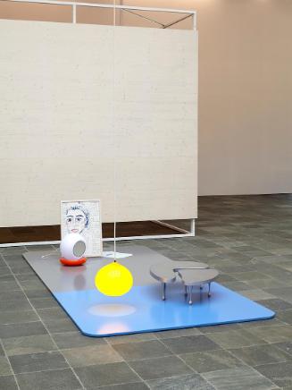 Swetlana Heger, Silver Streak (Plenty Objects of Desire), 1998, MDF-Platte bemalt, Zeichnung au…