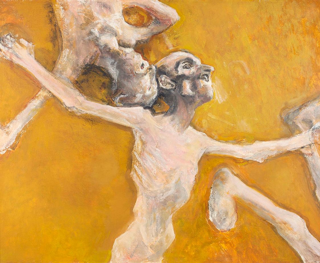 Gerhart Frankl, Die Sandgrube, 1964, Öl und Tempera auf Leinwand, 104 × 84 cm, Legat Peter Parz…