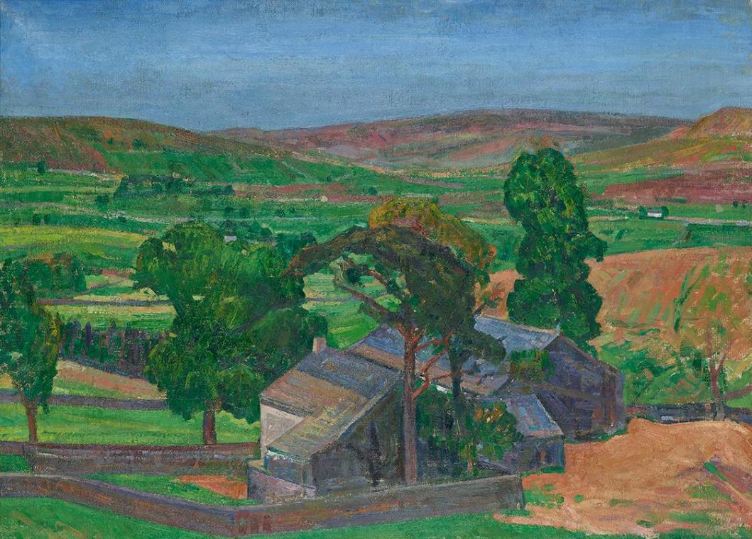 Gerhart Frankl, Banks Farm Westmoreland II, 1939, Öl auf Leinwand, 56 × 76,5 cm, Schenkung Gerh…