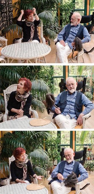 Heidi Harsieber, Kurt und Christa Schwertsik, 2014, C-Print, Serie von drei Fotos, 45 × 21 cm, …