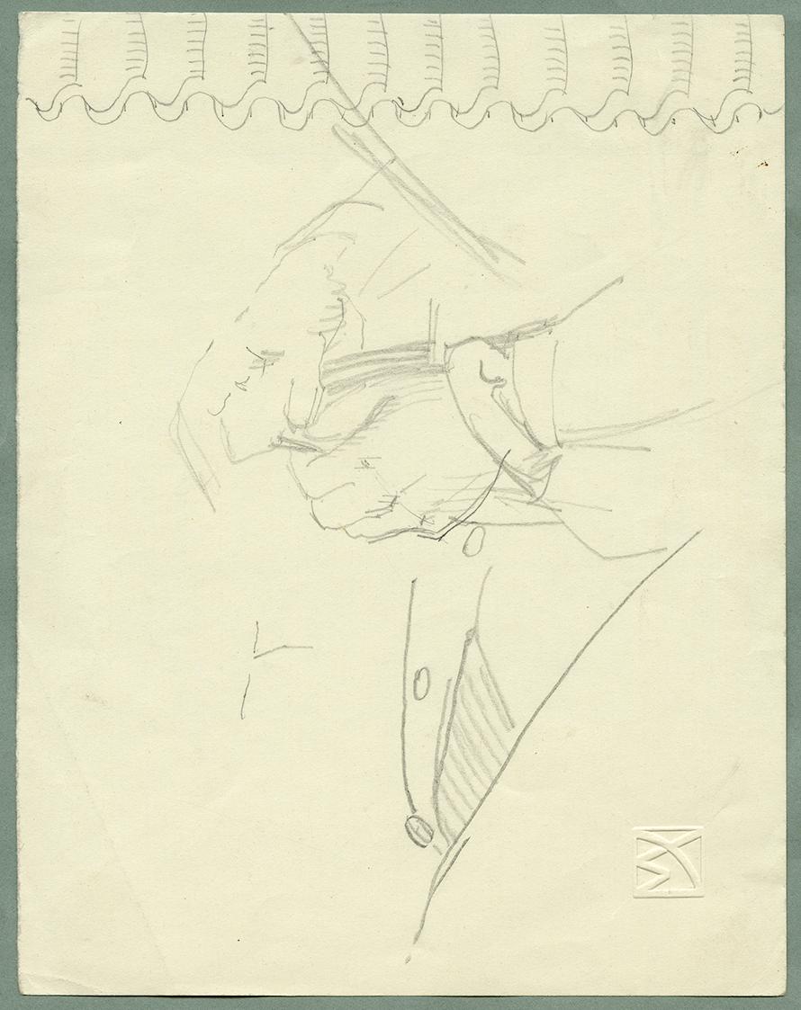 Max Kurzweil, Händestudie, um 1900, Bleistift auf Papier, 17,3 × 13,6 cm, Belvedere, Wien, Inv.…