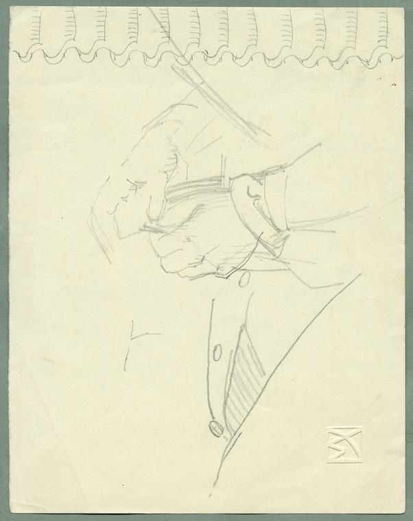 Max Kurzweil, Händestudie, um 1900, Bleistift auf Papier, 17,3 × 13,6 cm, Belvedere, Wien, Inv.…