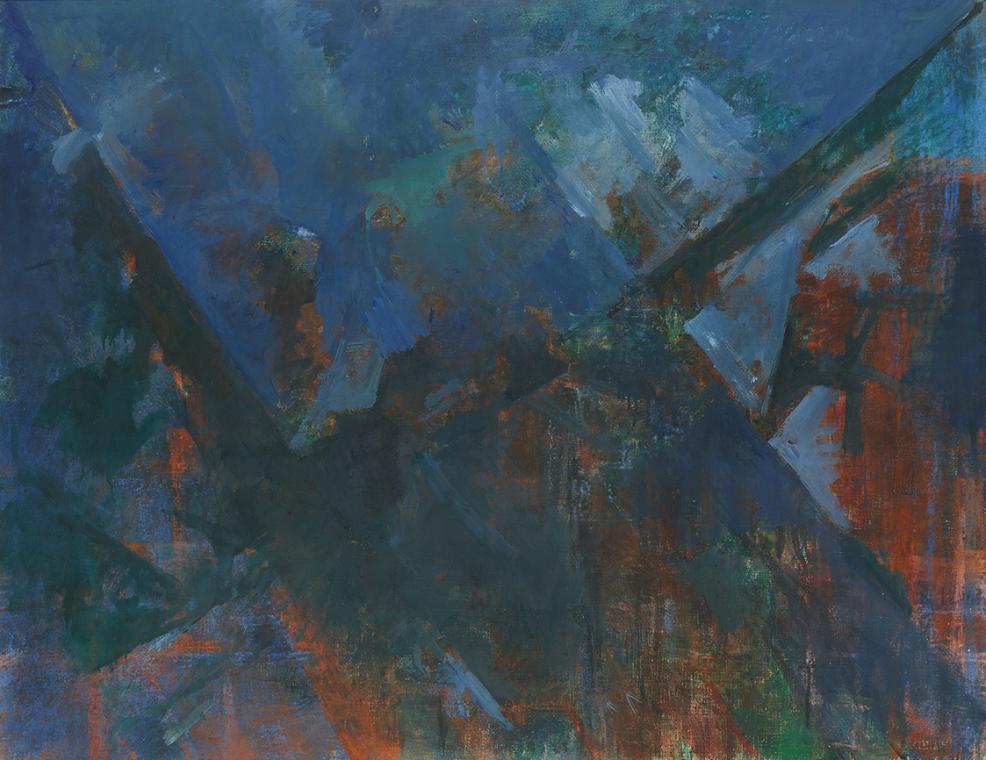 Gerhart Frankl, Gasteinertal IV, 1963–1964, Tempera und Öl auf Leinwand, 89 × 114 cm, Schenkung ...