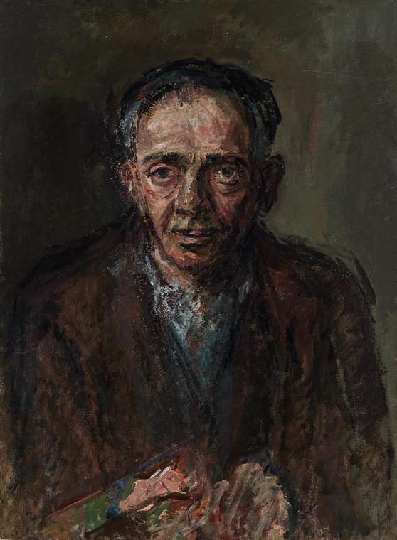 Gerhart Frankl, Selbstbildnis III, 1951–1955, Öl und Tempera auf Leinwand, 69 × 51 cm, Schenkun…