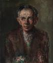 Gerhart Frankl, Selbstporträt IV, 1951/1955, Tempera und Öl auf Leinwand, 60,5 × 51 cm, Schenku…