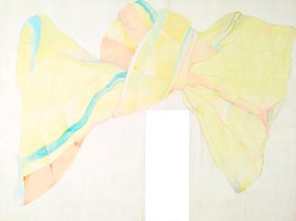 Oswald Oberhuber, Ohne Titel (Tuch IV), 1972, Mischtechnik auf Leinwand, 450 × 567 cm, Dauerlei…