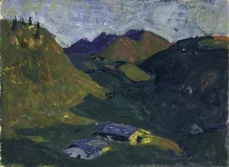 Alfons Walde, Almlandschaft, undatiert, Öl auf Leinwand, 12 x 16,5 cm, Belvedere, Wien, Inv.Nr.…