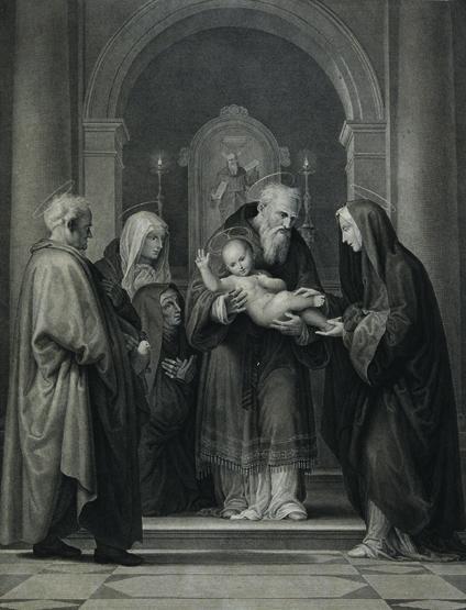 Carl Rahl nach Fra Bartolomeo: Die Darbringung im Tempel, 1823, Kupferstich auf Papier, Platten…