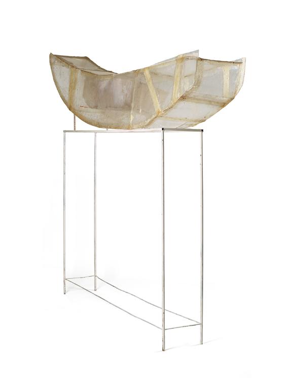 Rudolf Polanszky, Hypertransforme Skulptur / Schwebelage 1, 2007, Acrylglas, Kunststoff, Eisen,…