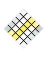 Edgar Knoop, Farbprofil, 1974, Plexiglas, Acrylfarbe, Diagonal aufgehängt: 49 × 49 × 6,5 cm, Be…