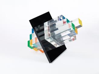 Edgar Knoop, Farbprofil, 1970, Doppelrelief, Acrylfarbe, 34 × 34 × 42 cm, Belvedere, Wien, Inv.…