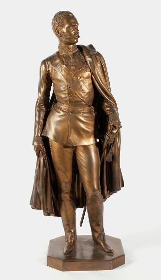 Carl Cauer, Kaiser Franz Joseph I., um 1855, Bronze, 90 × 36 × 27 cm, Belvedere, Wien, Inv.-Nr.…