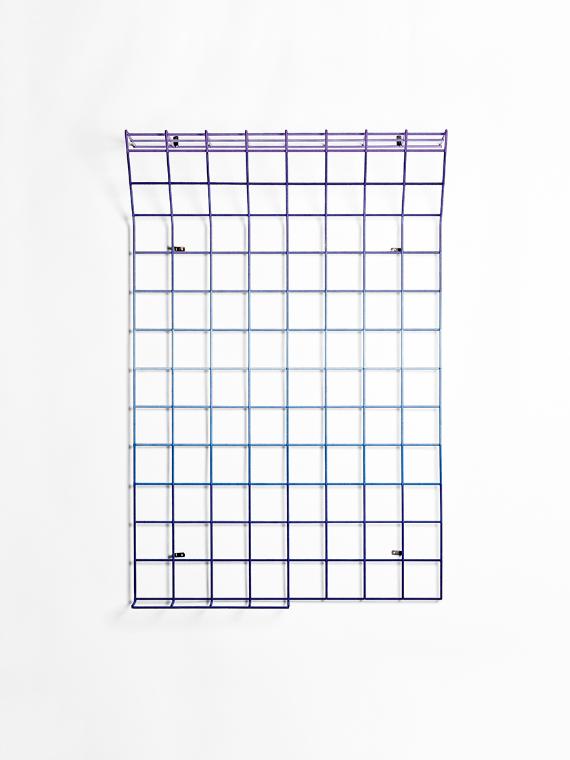 Gilbert Bretterbauer, Thread Grid, 2015, Stahl, Baumwollfaden, 120 × 80 × 25 cm, Belvedere, Wie…