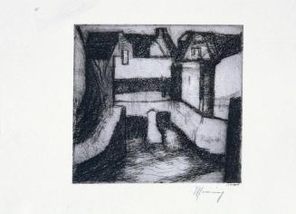 Gustav Hessing, Kaiser-Ebersdorf im Winter, Radierung, Plattenmaße: 14 x 15 cm, Belvedere, Wien…