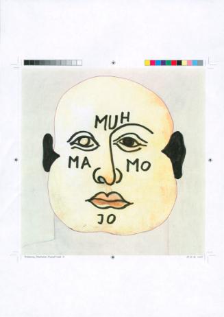 Oswald Oberhuber, Ohne Titel, 2016, Filzstift auf Farbkopie, 29,7 × 20,9 cm, Belvedere, Wien, I…