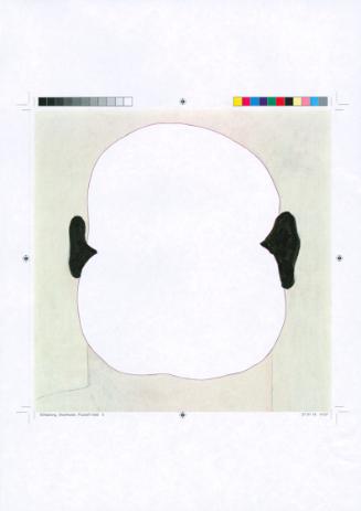 Oswald Oberhuber, Ohne Titel, 2016, Filzstift auf Farbkopie, 29,7 × 20,9 cm, Belvedere, Wien, I…