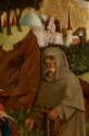 Meister von Schloss Lichtenstein, Versuchung Christi, Detail, um 1445/1450, Malerei auf Tannenh…