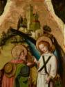 Meister von Schloss Lichtenstein, Verkündigung an Joachim, um 1445/1450, Malerei auf Tannenholz…
