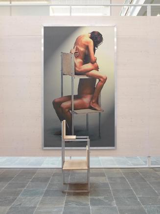 Cornelius Kolig, Oberes und Unteres Belvedere, 1985, Farbfotografie, Aluminiumrahmen, Holz, Met…