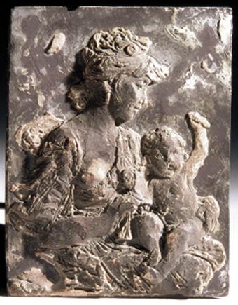 Rudolf Emanuel Ritter von Weyr, Venus stutzt Amor die Flügel - Entwurf zu einem Relief, um 1893…