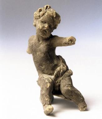 Rudolf Emanuel Ritter von Weyr, Putto, Rötlichbraunes Modellierwachs, H: 12 cm, Belvedere, Wien…