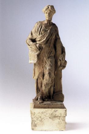 Rudolf Emanuel Ritter von Weyr, Die Architektur, undatiert, Gelblich lasiertes Modellierwachs a…
