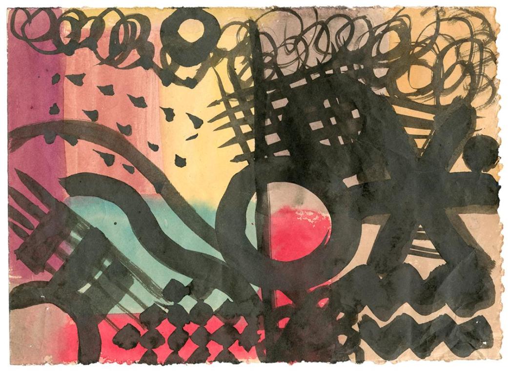 Maria Stadlmayer-Bieber, Ohne Titel, um 1930, Aquarell, 22,3 × 30 cm, Belvedere, Wien, Inv.-Nr.…
