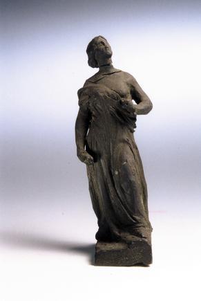 Stefan Schwartz, Weibliche Allegorie, Schwarzes Modellierwachs, H: 18 cm, Belvedere, Wien, Inv.…