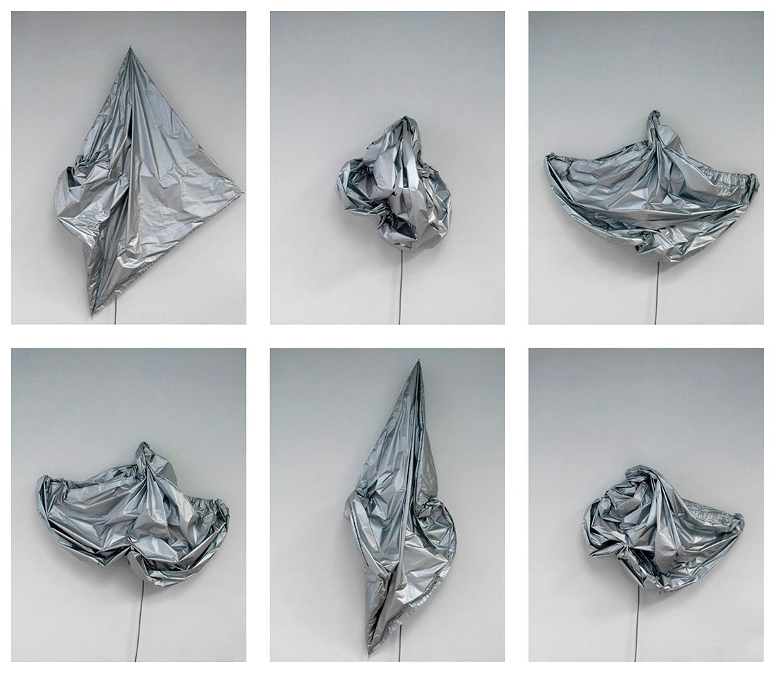 Thomas Baumann, Wallsilver, 1999/2007, Vers1 (Siemens), Spinakerseide, Steuerung, Motor, 180 × …