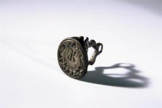 Aus dem Besitz des Johann Peter Krafft, Petschaft mit Monogramm PK, undatiert, Silberlegierung,…