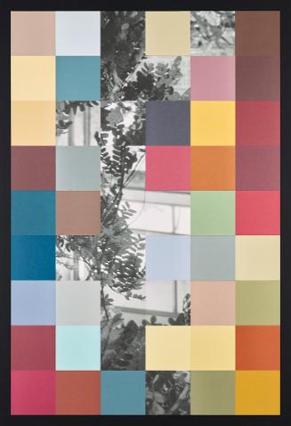 Inés Lombardi, Untitled (cut), 2015, Inkjet-Pigment-Druck und Pantone-Color-Print auf Buchleine…