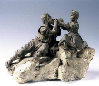 Rudolf Emanuel Ritter von Weyr, Die Labung - Entwurf den Marktbrunnen in Decin (Tetschen-Bodenb…