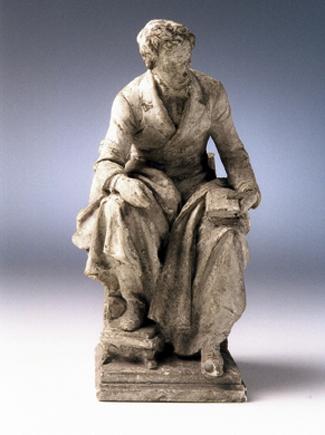 Rudolf Emanuel Ritter von Weyr, Der Dramatiker Franz Grillparzer, 1877/1878, Gips, H: 22 cm, Be…
