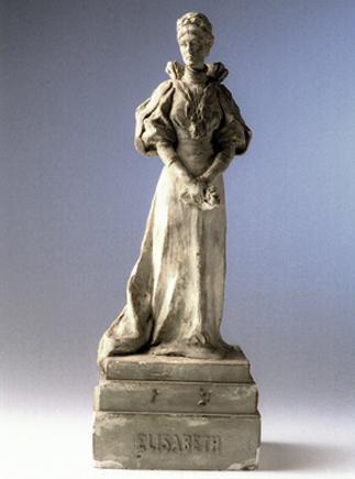 Rudolf Emanuel Ritter von Weyr, Kaiserin Elisabeth, 1903, Gips, H: 42,5 cm, Belvedere, Wien, In…